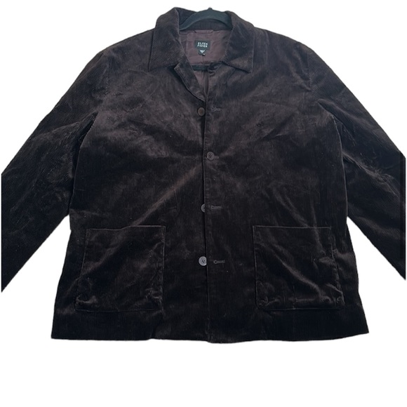 Eileen fisher brown corduroy jacket sizeM office work wear business mini - Picture 2 of 9